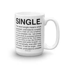 Single Defined. Mug